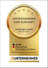 rocDesign Auszeichnung - Unternehmen der Zukunft