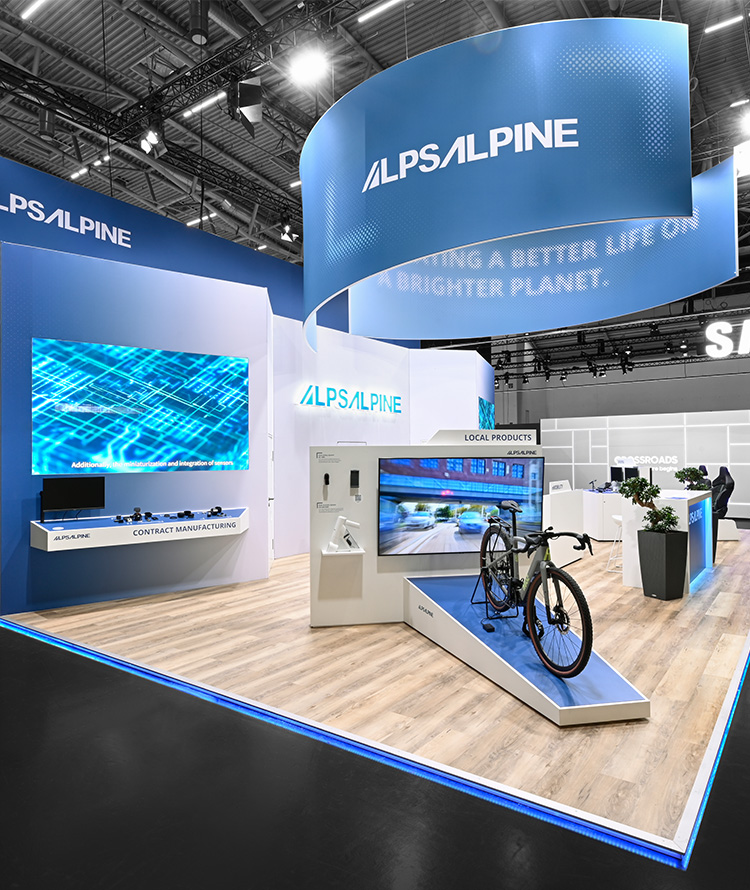 rocDesign Messebau Projekt - Alps Alpine