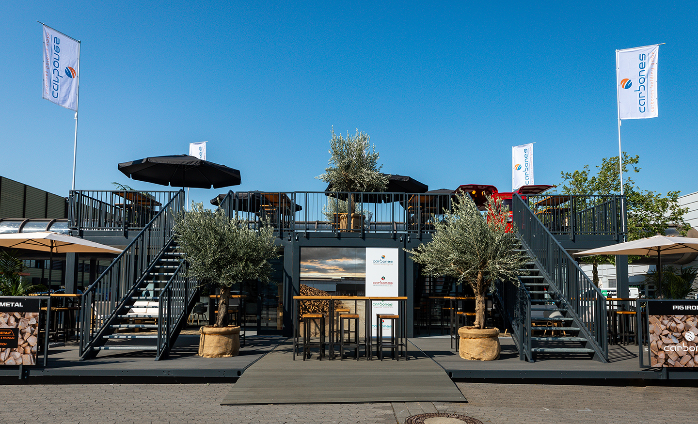 Carbones – exhibition stand by rocDesign