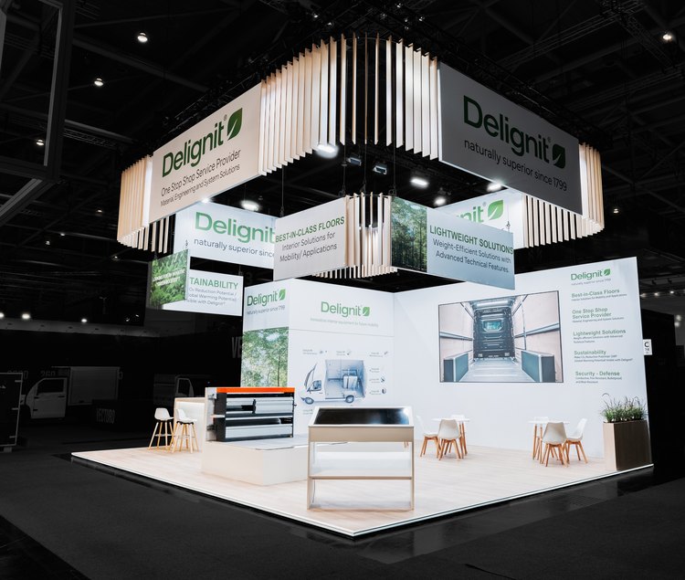 Delignit Messestand auf der IAA Transportation 2026 von rocDesign