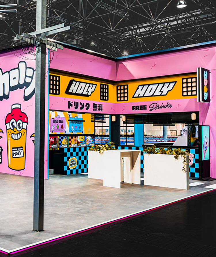 rocDesign - Image of exhibition stand for Holy Softdrinks