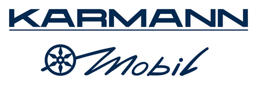 Karmann / Eura Mobil Logo im Messestandprojekt von rocDesign