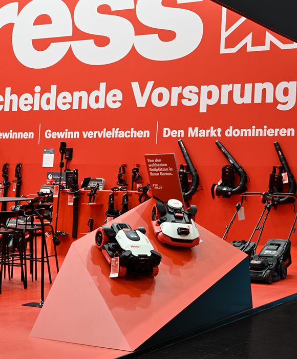 Kress Messestand auf der GaLaBau 2026 – Produktwelt und Markenarchitektur