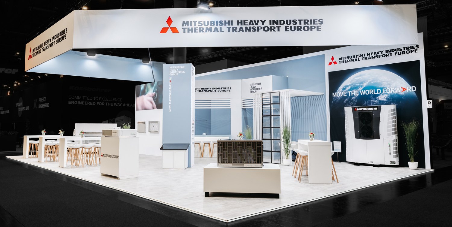 Mitsubishi Heavy Industries exhibition stand at IAA Transportation 2026 in Hanover by rocDesign
