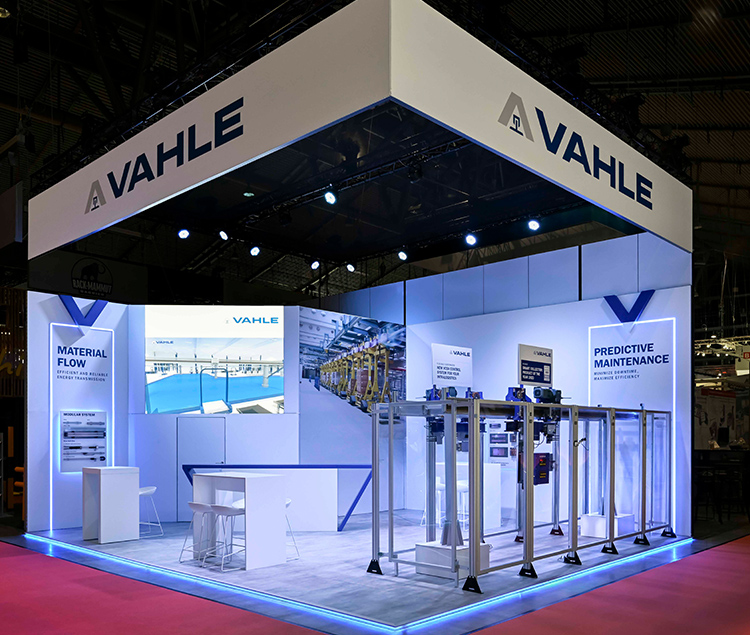 rocDesign Messebau Projekt - Vahle - Messe Logimat 2024