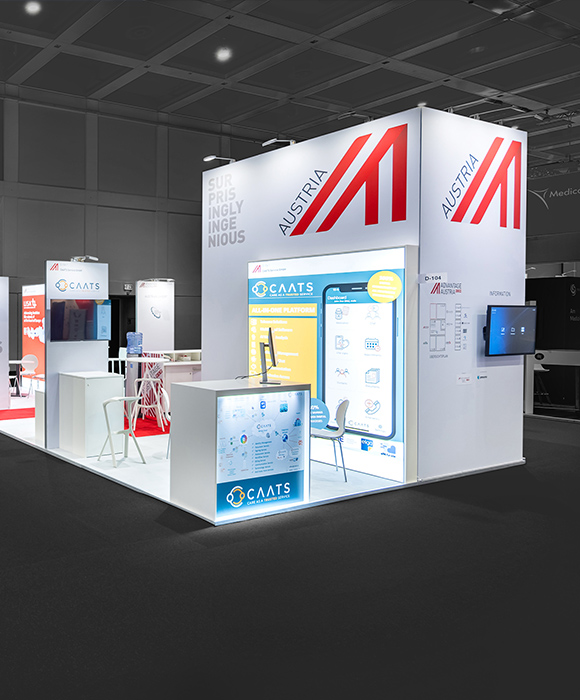 rocDesign - Bild von Messestand Kunde WKÖ